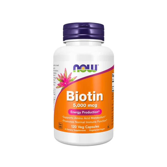 BIOTIN 5,0000mcg. 120 VEG CAPSULES