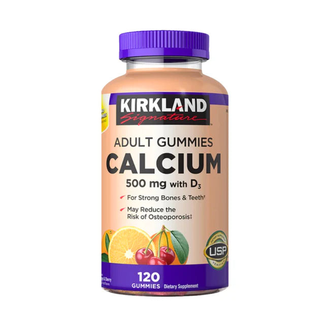 CALCIUM 500mg WITH D3 & ZINC. 240 ADULT GUMMIES