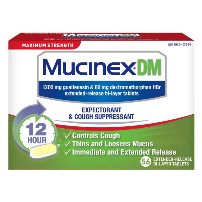 DM MAXIMUM STRENGTH, 56 TABLETS