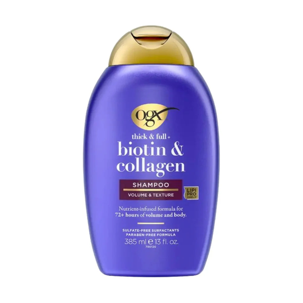 EXTRA STRENGTH, EXTRA VOLUME + BIOTIN & COLLAGEN SHAMPOO. 385ml