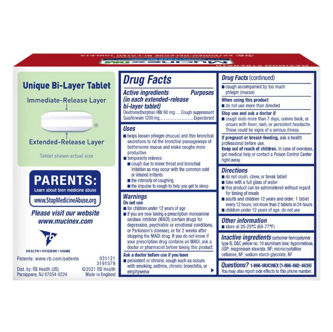 DM MAXIMUM STRENGTH, 56 TABLETS