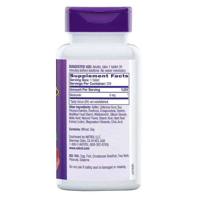 MELATONIN 5mg FAST DISSOLVE, 250 TABLETS