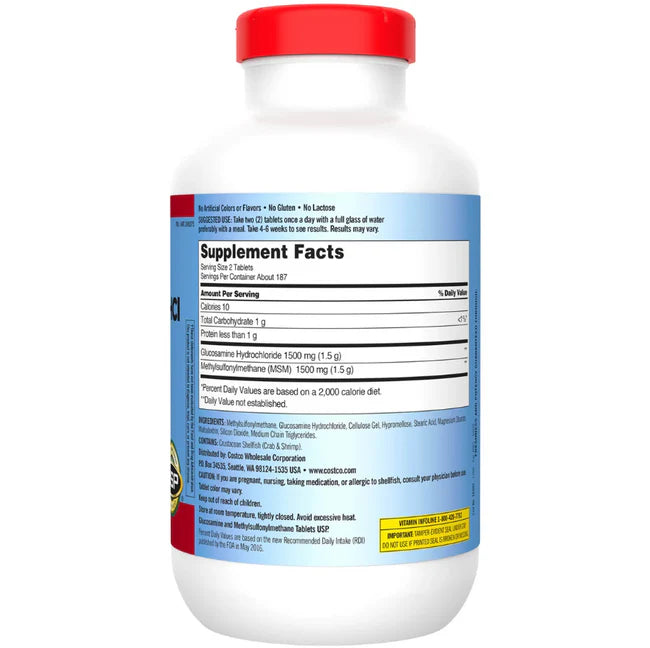 GLUCOSAMINE WITH MSM. 375 TABLETS