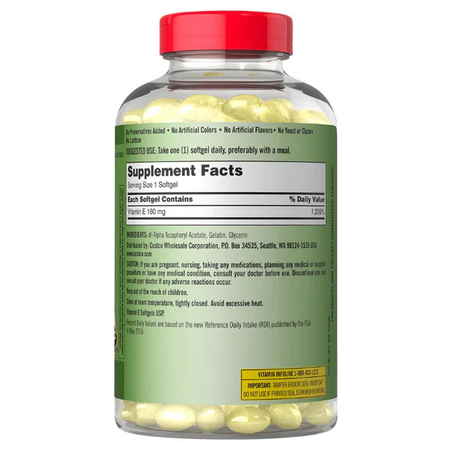 VITAMIN E 400iu. 500 SOFTGELS