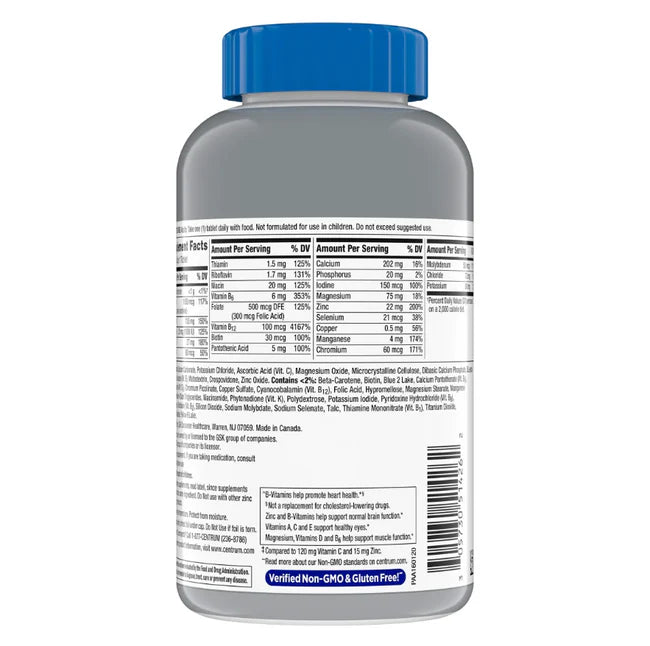 MEN 50+ IMMUNE SUPPORT MULTIVITAMIN, 275 TABLETS
