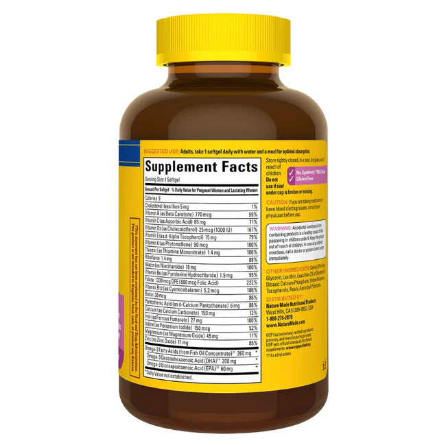 PRENATAL FOLIC ACID + DHA. 150 SOFTGELS