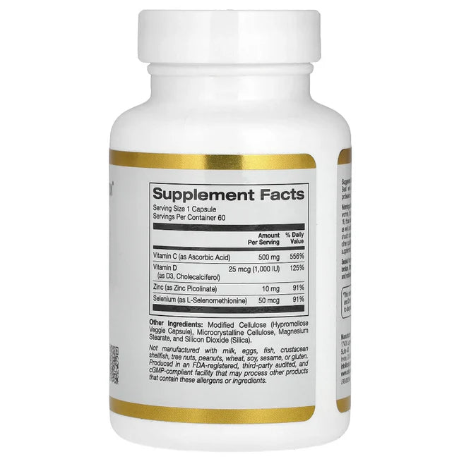 IMMUNE 4, IMMUNE SYSTEM SUPPORT. 60 VEGGIE CAPSULES