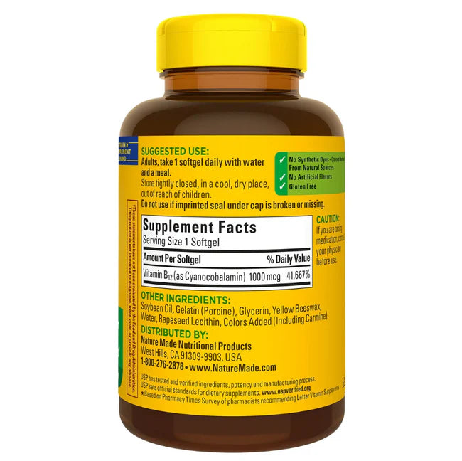 VITAMIN B12 1,000mcg. 400 SOFTGELS