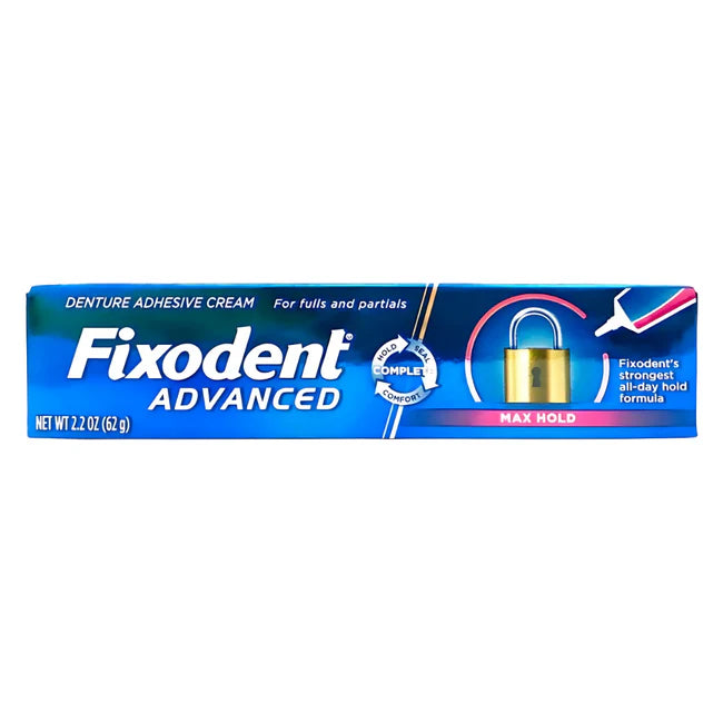FIXODENT ADVENCED MAX HOLD DENTURE ADHESICE 2.2oz