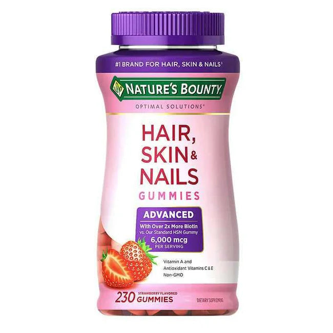 HAIR, SKIN AND NAILS ADVANCED. 230 GUMMIES
