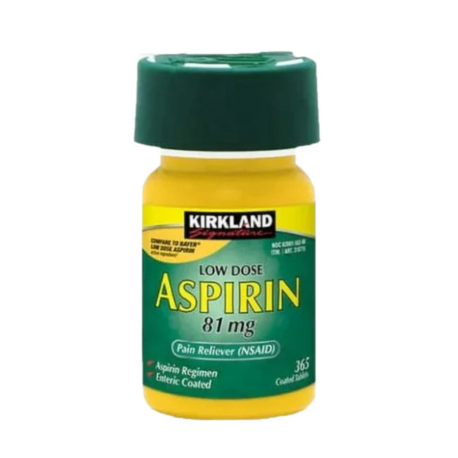 LOW DOSE ASPIRIN, 81mg. 365 TABLETS