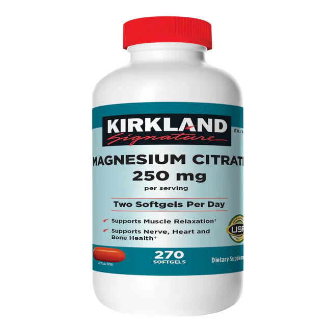 MAGNESIUM CITRATE 250mg. 270 SOFTGELS