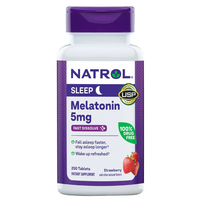 MELATONIN 5mg FAST DISSOLVE, 250 TABLETS