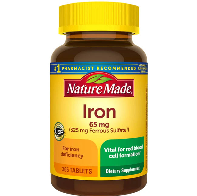 IRON 65mg. 365 Tablets