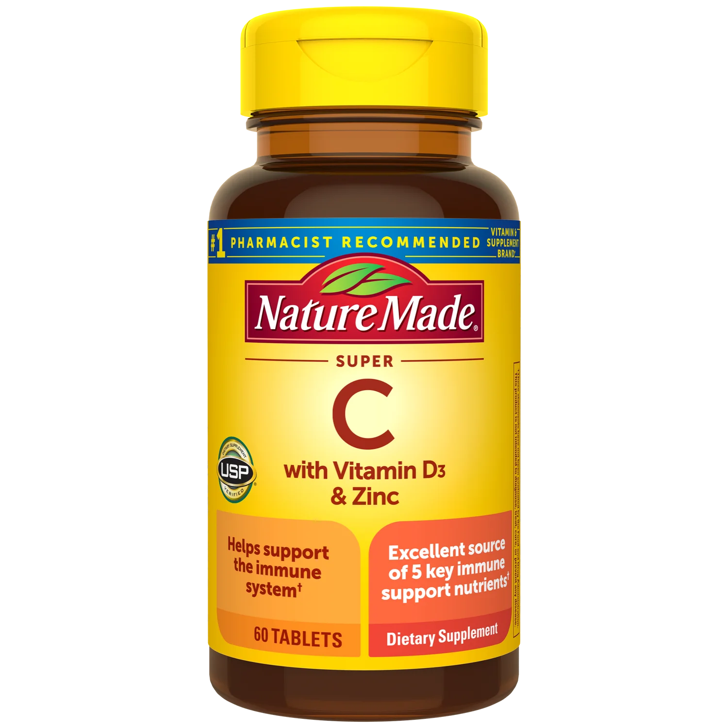 SUPER C WITH VITAMIN D3 AND ZINC. 200 TABLETS