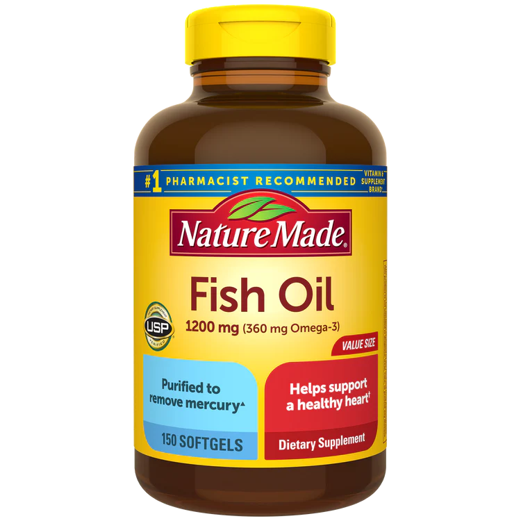 FISH OIL 1,200mg. 300 SOFTGELS