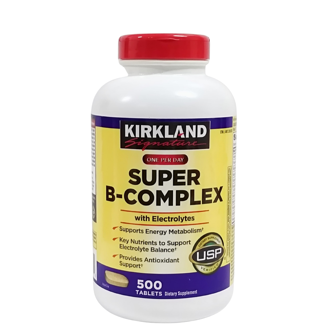 SUPER B-COMPLEX WITH ELECTROLYTES. 500 TABLETS