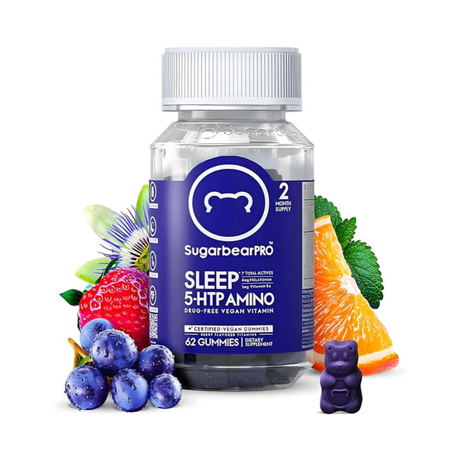 SLEEP 5-HTP AMINO GUMMIES. 62 GUMMIES