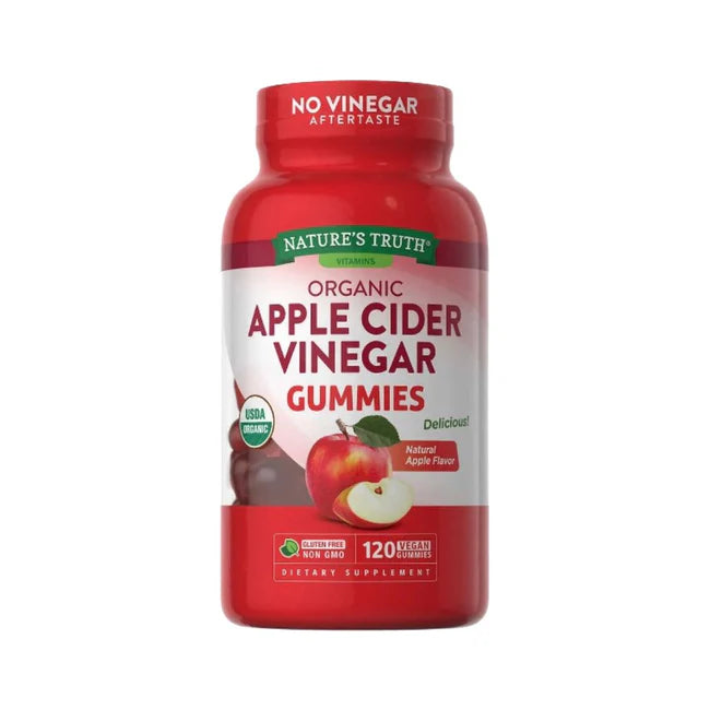 USDA ORGANIC APPLE CIDER VINAGAR 500mg. 120 GUMMIES