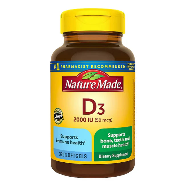VITAMIN D3 2,000iu 50mcg 320 SOFTGELS