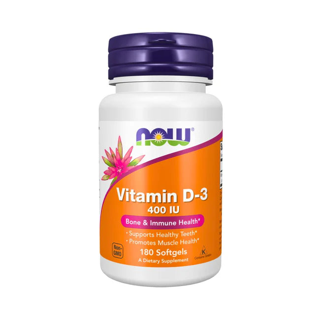 VITAMIN D3 400iu. 180 SOFTGELS