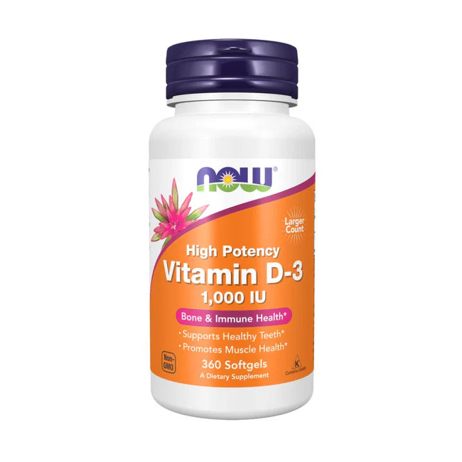 VITAMIN D3 HIGH POTENCY 1,000iu. 360 SOFTGELS