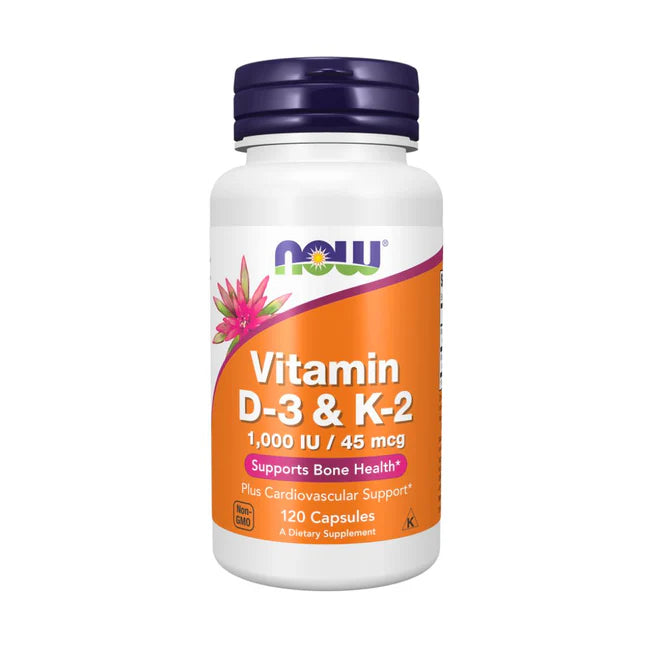 VITAMIN D3 & K2. 120 CAPSULES