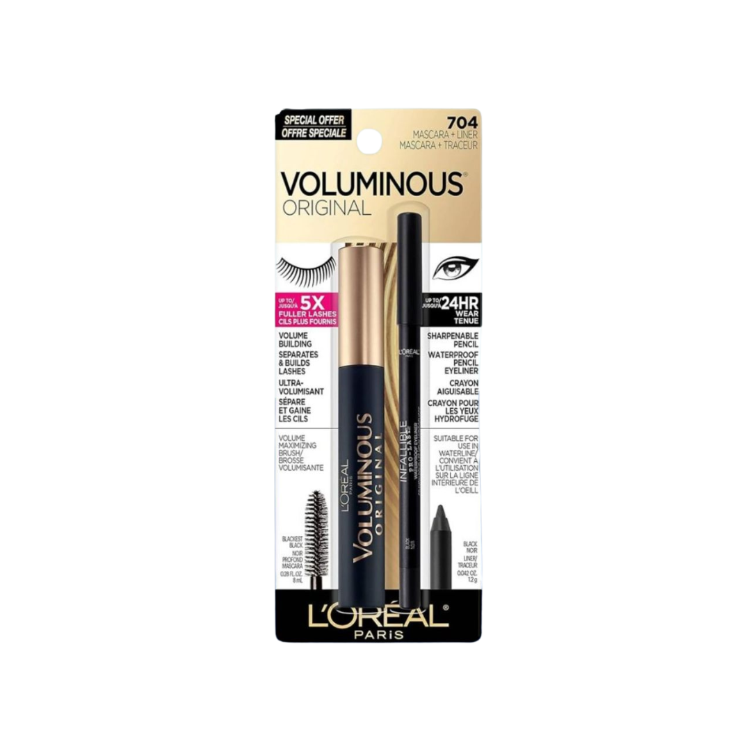 VOLUMINOUS ORIGINAL VOLUME MASCARA AND EYELINER