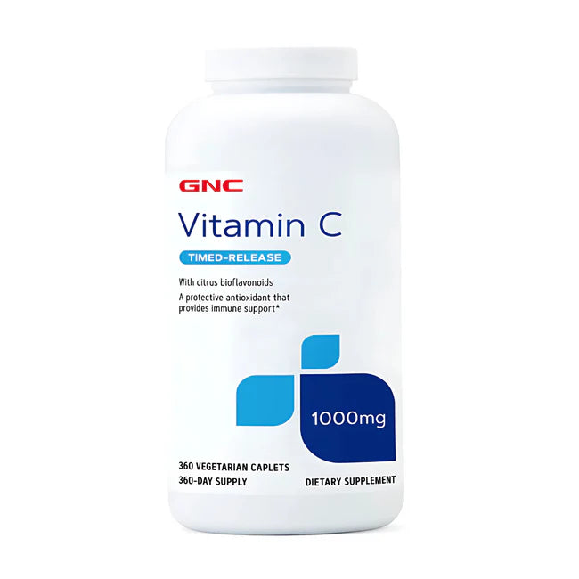 VITAMIN C TIMED RELEASED 1,000mg. 360 VEGETARIAN CAPLETS