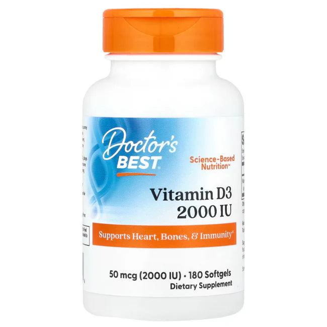 VITAMIN D3, 50mcg (2,000 IU) 180 SOFTGELS
