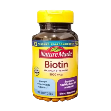 MAXIMUM STRENGTH BIOTIN 5000mcg 180 SOFTGELS