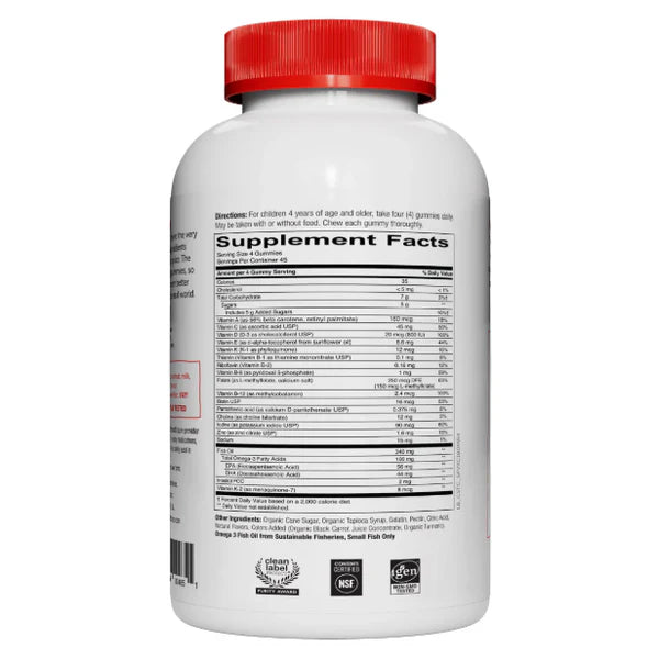 KIDS FORMULA MULTIVITAMIN. 180 GUMMIES